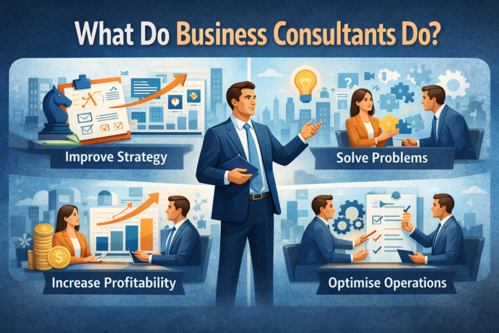 What do business consultants do?